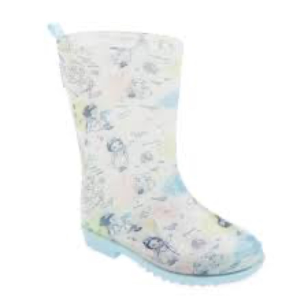 Pre-Owned Disney Animators' Collection Wellington Rain Boots for Kids, Size 12